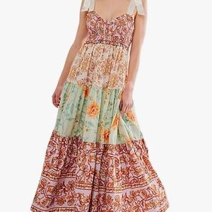 Floral Patchwork Maxi Dress